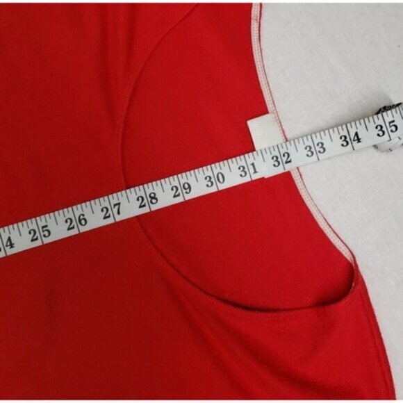 Wilfred Free Lorelei Dress Oversized Soft Jersey Knit Red POCKETS Size XS - Picture 13 of 15